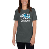 Midcali Blue Bear Softstyle T-Shirt - Grey