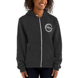 Midcali Logo Zip Up Hoodie - Dark Heather Grey