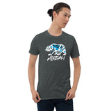 Midcali Blue Bear Softstyle T-Shirt - Grey