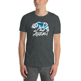 Midcali Blue Bear Softstyle T-Shirt - Grey