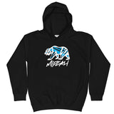 Midcali Blue Bear Kids Hoodie - Black