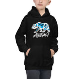 Midcali Blue Bear Kids Hoodie - Black
