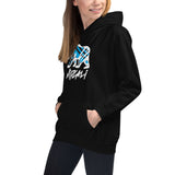 Midcali Blue Bear Kids Hoodie - Black